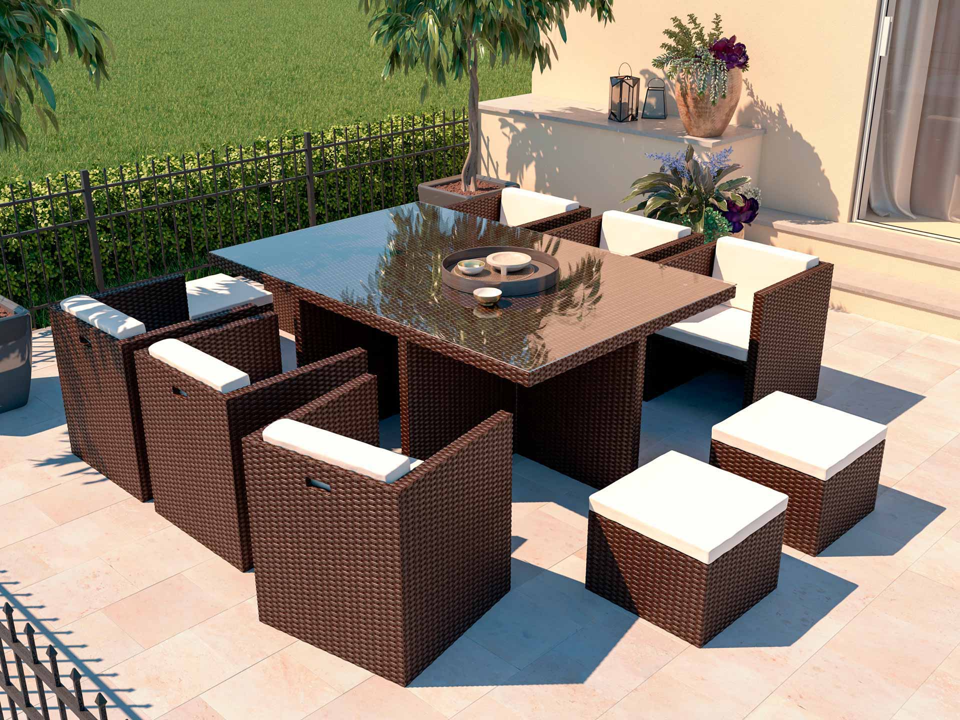 Sedute in polirattan Boreas L