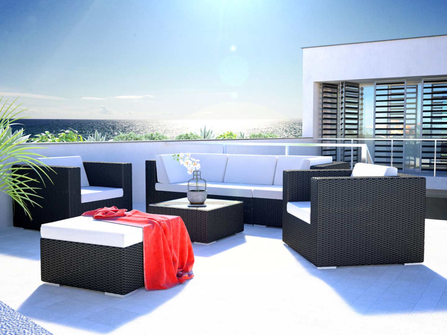 Moblili in rattan Athena M